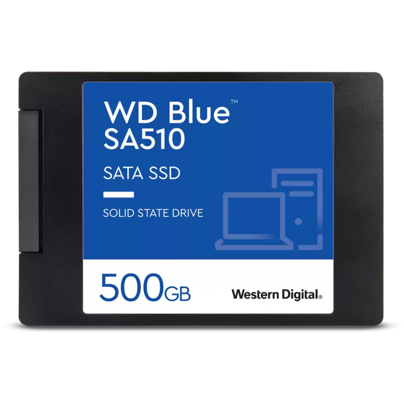 Disque dur interne SSD WD Blue SA510 SATA 2.5" 500 Go (WDS500G3B0A)