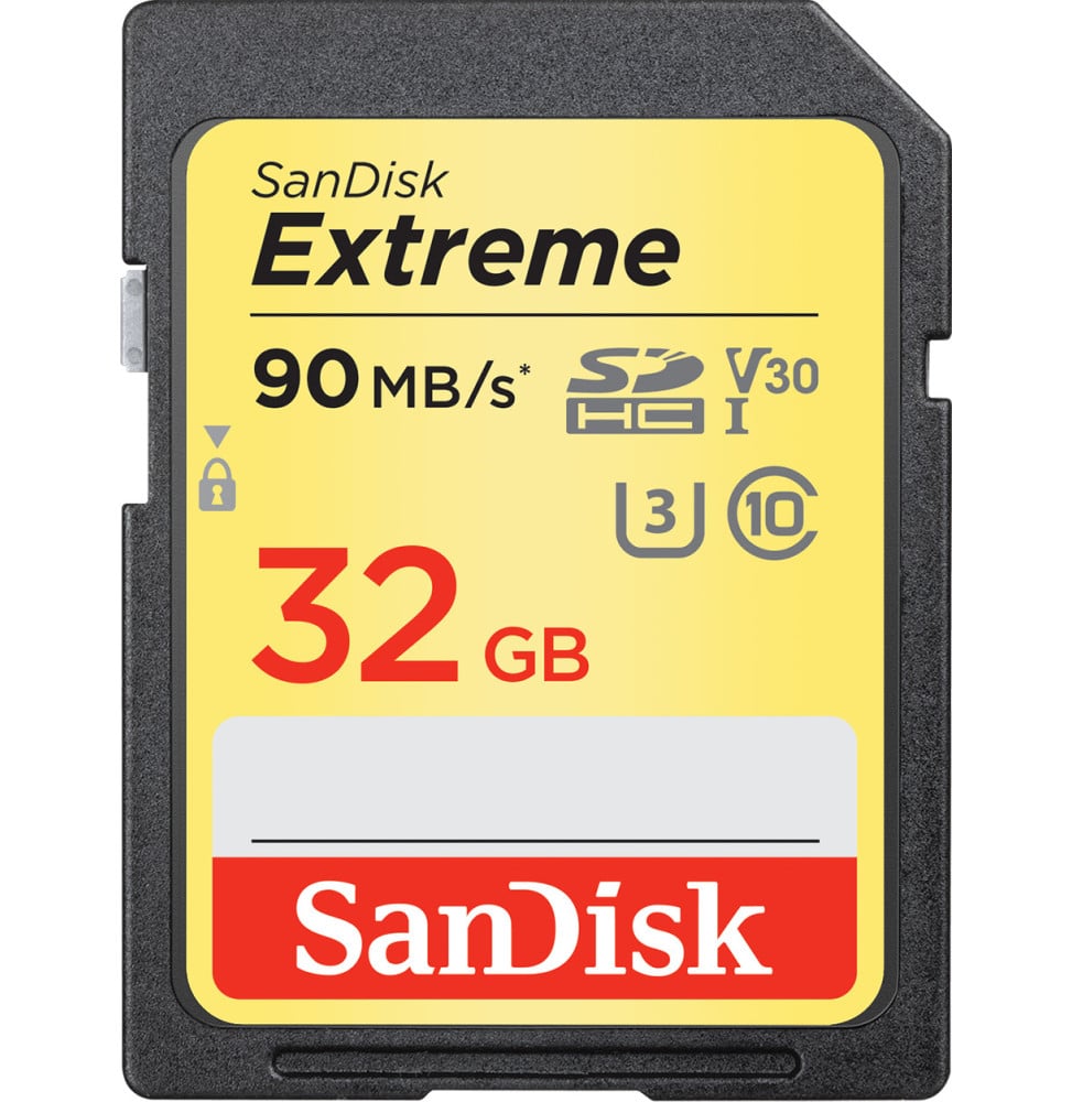 SanDisk Extreme SDHC UHS-I Card 32 Go (SDSDXVE-032GNCIN)