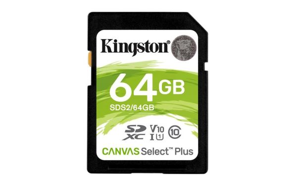 Carte mémoire Kingston Canvas Select Plus 128 Go SDXC UHS-I Classe 10 (SDS2/128GB)