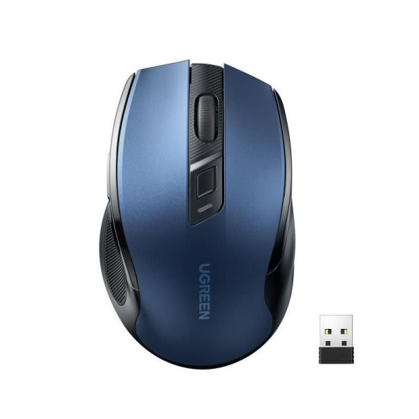 Souris sans fil Ugreen Design Ergonomique 2.4 - Blue (15064)