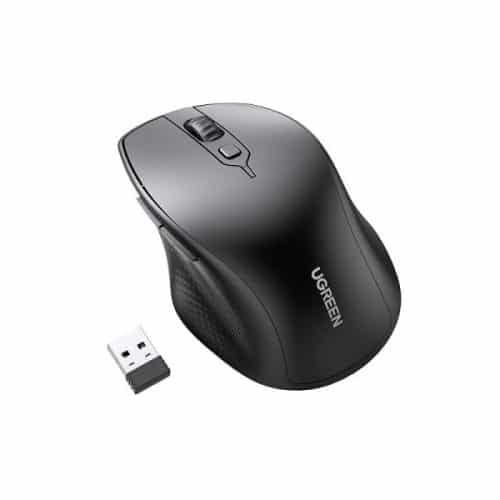 Souris sans fil Bluetooth Ugreen Silencieuse Ergonomique 2,4GHz (90395)