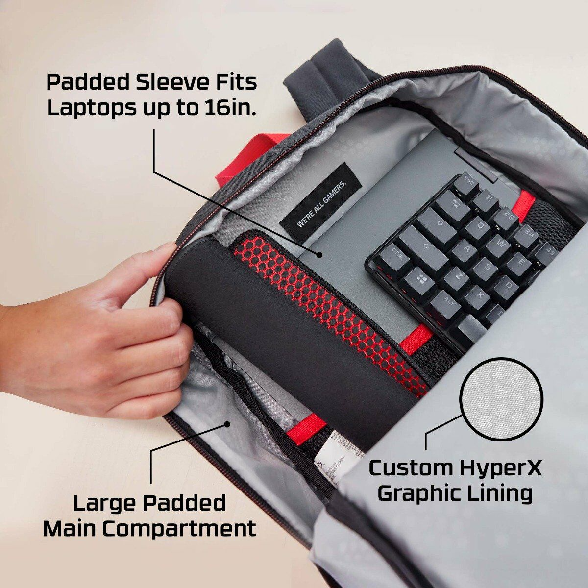 Sac à dos HP HyperX Delta (8C524AA) – Image 7